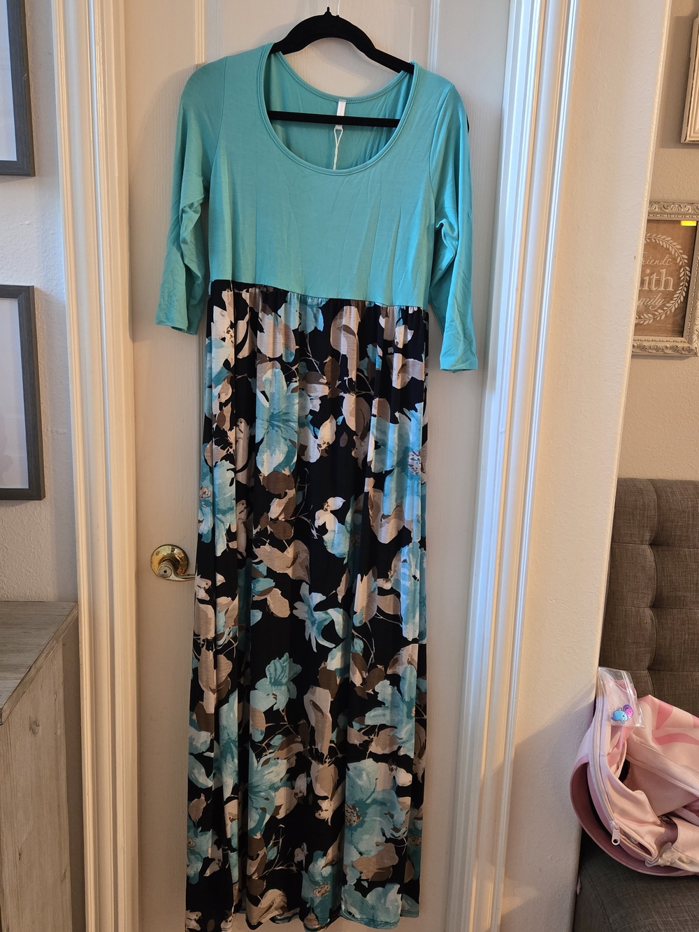 Pinkblush Maternity Floral Maxi Dress NWT XL